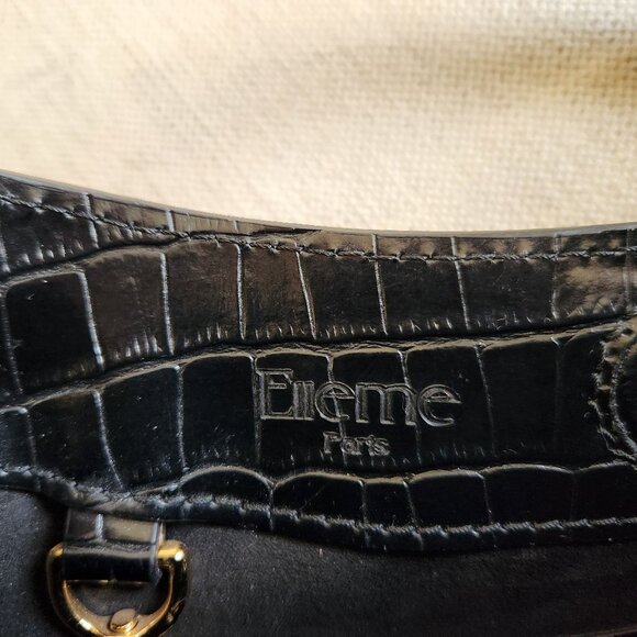 Elleme Paris “Vosges” Croc-Embossed Patent Leather Bucket Bag - EUC - Picture 2 of 15